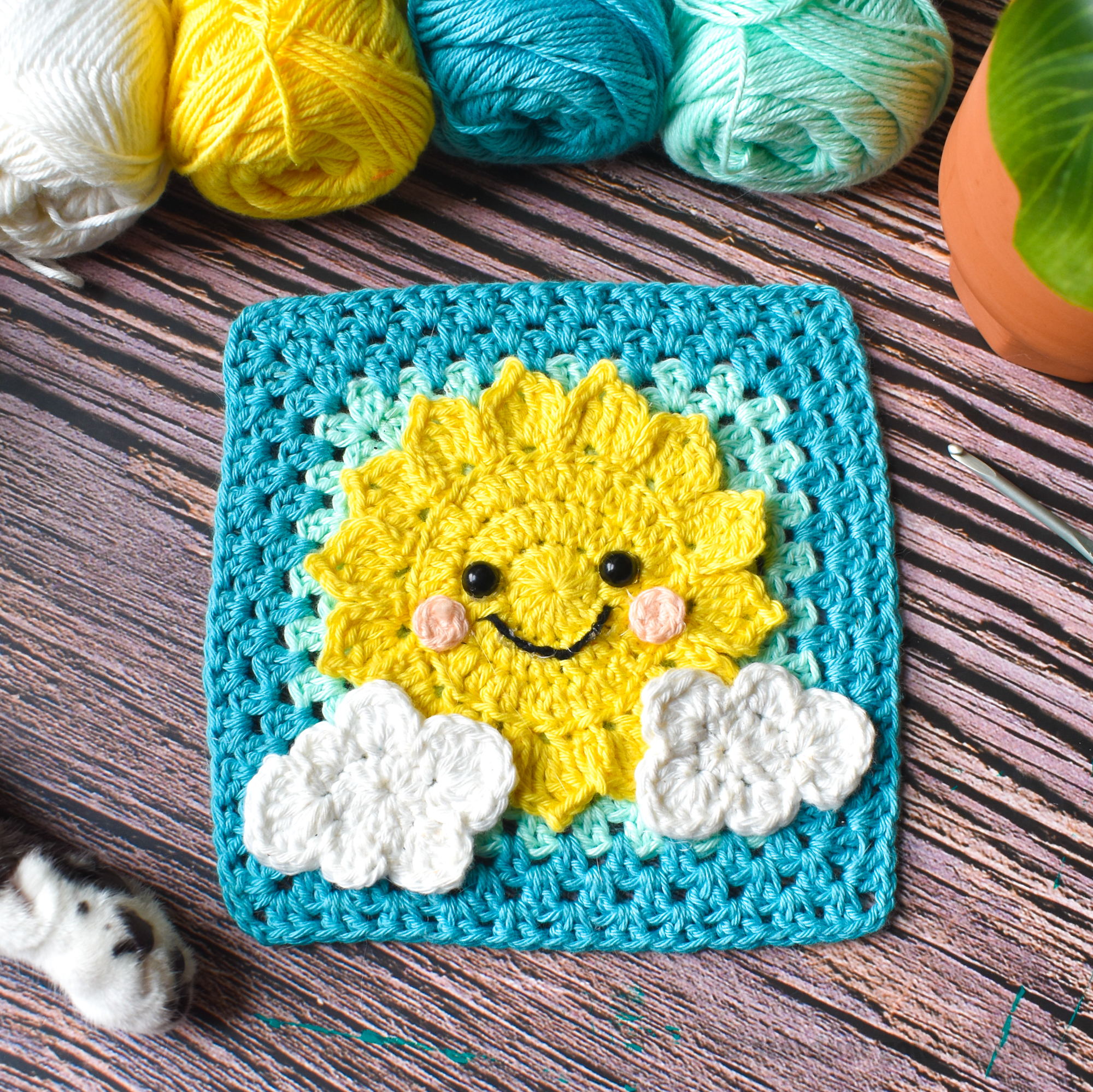 sunshine-y days granny square-10