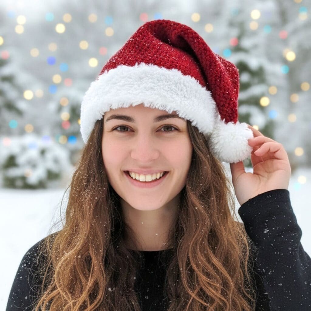 Classic Crochet Christmas Hat
