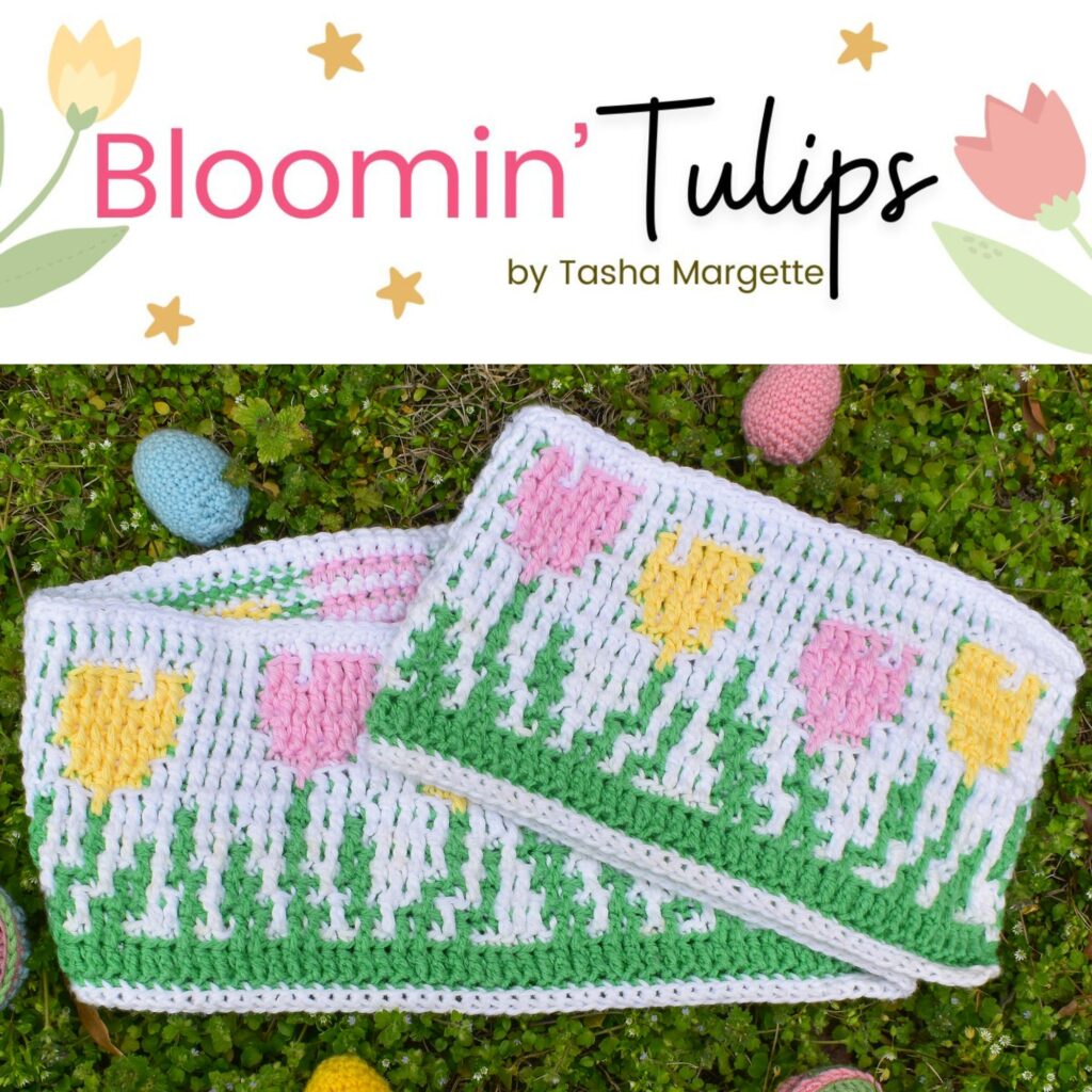 bloomin' tulips mosaic crochet pattern